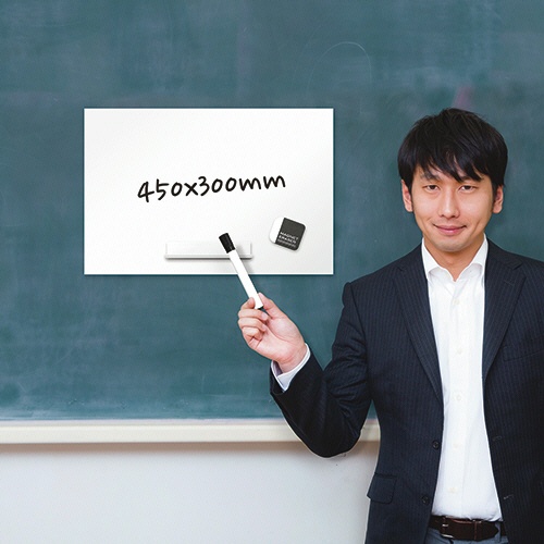アスカ　抗菌ホワイトマグネットシート　無地　Ｍ　ＡＷＭ０１　１枚3