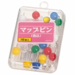 ライオン事務器　マップピン　針長さ１０ｍｍ