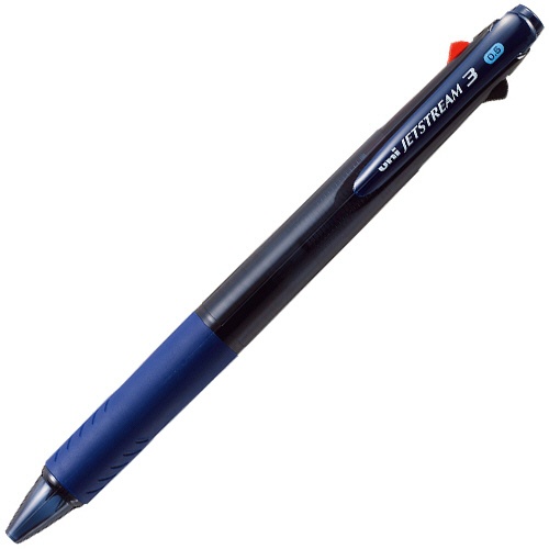 三菱鉛筆　ジェットストリーム　３色ボールペン　０．５ｍｍ　（軸色：透明ネイビー）　ＳＸＥ３４０００５Ｔ．９　１本1