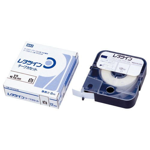 マックス　レタツイン　テープカセット　５ｍｍ幅×８ｍ巻　白　ＬＭ－ＴＰ３０５Ｗ　１個1