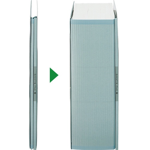 コクヨ　ガバットファイルＳ（ストロングタイプ・紙製）　Ａ４タテ　１０００枚収容　背幅１３－１１３ｍｍ　緑　フ－Ｓ９０Ｇ　１冊2