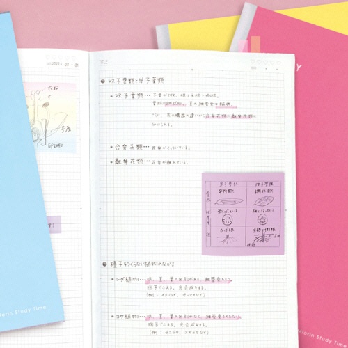 サンスター文具　スタディーノートＢ５　みおりんＳｔｕｄｙ　Ｔｉｍｅ　イエロー　Ｓ２６３８６０６　１冊7