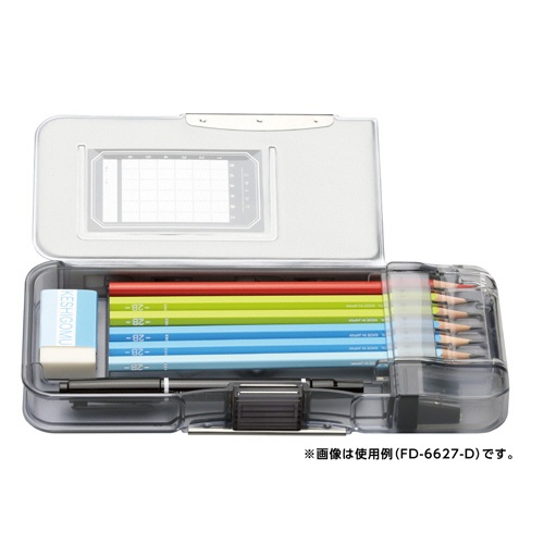 ソニック　うかサポ両面筆入　スリムタイプ　ひと目でえんぴつチェック　バイオレット　ＦＤ－６６２７－Ｖ　１個3