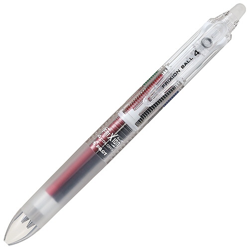 パイロット　多色ゲルインキボールペン　フリクションボール４　０．３８ｍｍ　（軸色：ノンカラー）　ＬＫＦＢ－８０ＵＦ－ＮＣ　１本1
