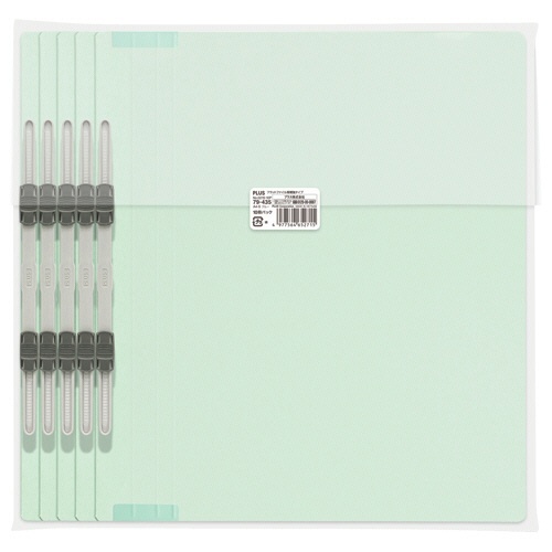 プラス　背補強フラットファイル　Ａ４タテ　１５０枚収容　背幅１８ｍｍ　ブルー　Ｎｏ．０２１Ｓ　１パック（１０冊）2