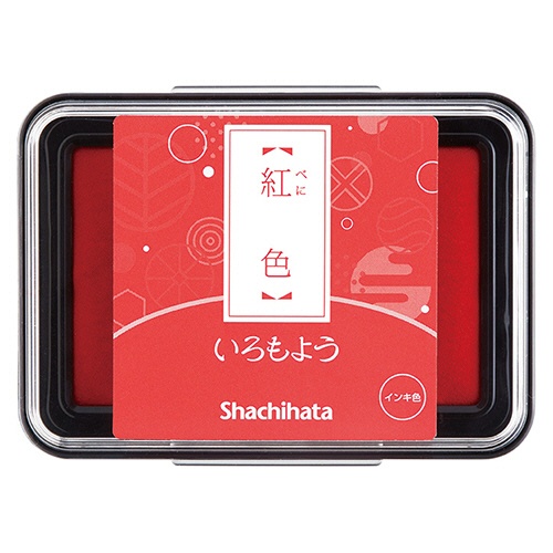 シヤチハタ　いろもよう　スタンプパッド　紅色（べにいろ）　ＨＡＣ－１－Ｒ　１個1