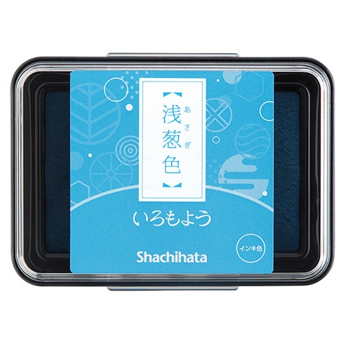 シヤチハタ　いろもよう　スタンプパッド　浅葱色（あさぎいろ）　ＨＡＣ－１－ＴＱ　１個1