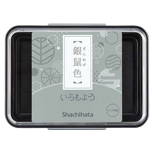 シヤチハタ　いろもよう　スタンプパッド　銀鼠色（ぎんねずいろ）　ＨＡＣ－１－ＧＲ　１個1