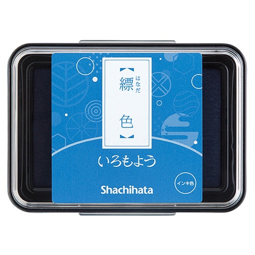 シヤチハタ　いろもよう　スタンプパッド　縹色（はなだいろ）　ＨＡＣ－１－ＣＢ　１個1