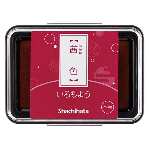 シヤチハタ　いろもよう　スタンプパッド　茜色（あかねいろ）　ＨＡＣ－１－ＤＲ　１個1