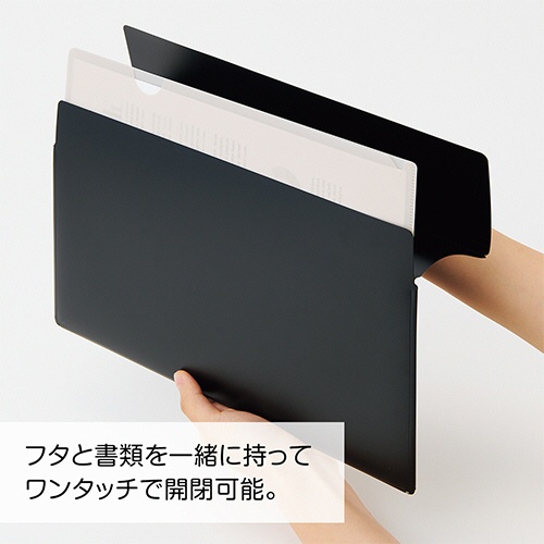 リヒトラブ　Ｎｏｉｒ×ｎｏｉｒ　ワンタッチホルダー　Ａ４ワイド　Ｆ－５９０６　１枚3