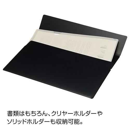 リヒトラブ　Ｎｏｉｒ×ｎｏｉｒ　ワンタッチホルダー　Ａ４ワイド　Ｆ－５９０６　１枚4