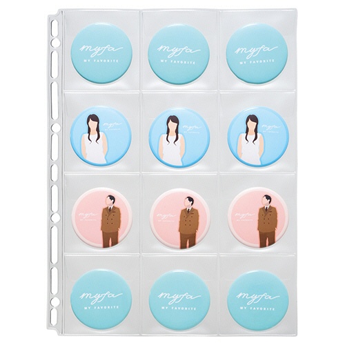 リヒトラブ　ｍｙｆａ　コレクションポケット（ＰＶＣ）　１２ポケット　Ａ４タテ　２・４・３０穴　Ｎ－３３１１　１パック（２枚）3