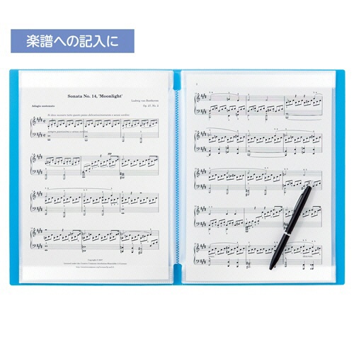 リヒトラブ　ＣＵＢＥ　ＦＩＺＺ　書き込めるクリヤーブック　Ａ４タテ　２０ポケット　ピンク　Ｎ－６００５－１２　１冊3