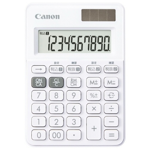 キヤノン　カラフル電卓　ミニミニ卓上　ＬＳ－１００ＷＴ－ＳＷ　１０桁　スノーホワイト　３９４６Ｃ００１　１台1