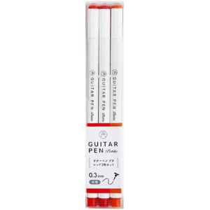 寺西化学　水性カラーペン　ギターペン　プチ　レッド３色セット（各色１本）　ＧＲＰＴ－３ＲＤ　１パック1