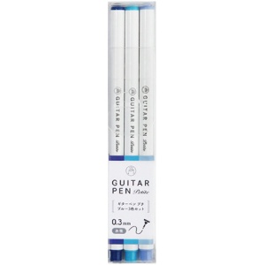 寺西化学　水性カラーペン　ギターペン　プチ　ブルー３色セット（各色１本）　ＧＲＰＴ－３ＢＬ　１パック1