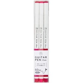 寺西化学　水性カラーペン　ギターペン　プチ　ピンク３色セット（各色１本）　ＧＲＰＴ－３ＰＩ　１パック