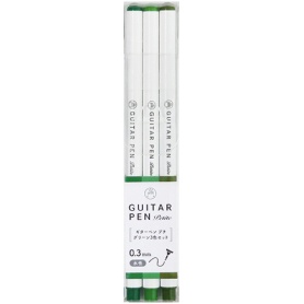 寺西化学　水性カラーペン　ギターペン　プチ　グリーン３色セット（各色１本）　ＧＲＰＴ－３ＧＲ　１パック
