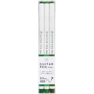 寺西化学　水性カラーペン　ギターペン　プチ　グリーン３色セット（各色１本）　ＧＲＰＴ－３ＧＲ　１パック1