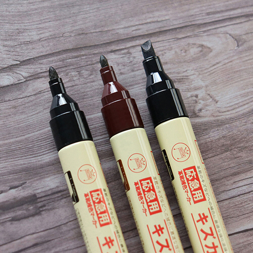 たのめーる】寺西化学 革靴補色マーカー キズカクース 丸芯 焦茶