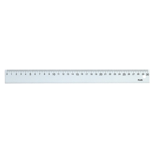 プラス　再生ＰＥＴ直定規　３０ｃｍ　４７－１８９　１個1