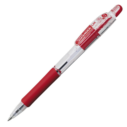 【クリックで詳細表示】ゼブラ 油性ボールペン ジムノックUK 0.7mm 赤 BN10-R 1本 BN10-R