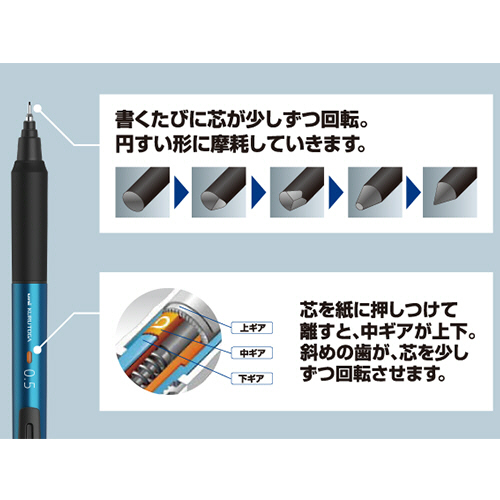 たのめーる】三菱鉛筆 シャープペン クルトガ KSモデル 0.5mm