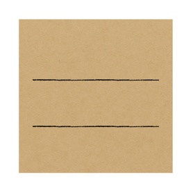 ササガワ　手書きＰＯＰ用カード　スクエア型　クラフト　１６－１７５４　１パック（１０枚）
