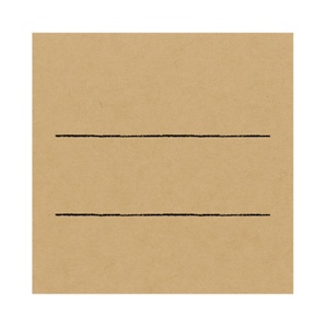 ササガワ　手書きＰＯＰ用カード　スクエア型　クラフト　１６－１７５４　１パック（１０枚）1