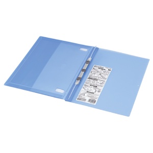 コクヨ　ガバットファイル（ｄｅｓｉｇｎ－ｓｅｌｅｃｔ）　活用タイプ・ＰＰ製　Ａ４タテ　１０００枚収容　背幅１５～１１５ｍｍ　透明青　フ－ＰＴ９０ＮＢ　１冊7