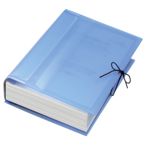 コクヨ　ガバットファイル（ｄｅｓｉｇｎ－ｓｅｌｅｃｔ）　活用タイプ・ＰＰ製　Ａ４タテ　１０００枚収容　背幅１５～１１５ｍｍ　透明青　フ－ＰＴ９０ＮＢ　１冊8