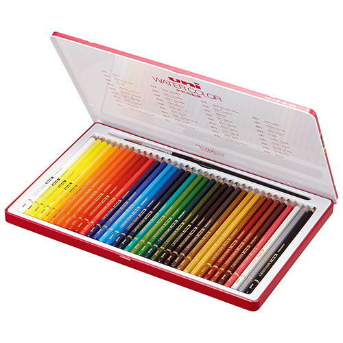 たのめーる】三菱鉛筆 水彩色鉛筆 ユニウォーターカラー 36色(各色1本