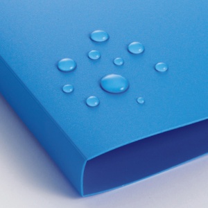 【たのめーる】TANOSEE レターファイル(PP) A4タテ 120枚収容 背幅18mm ブルー 1冊の通販