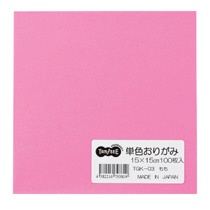 ＴＡＮＯＳＥＥ　単色おりがみ　もも　１パック（１００枚）1