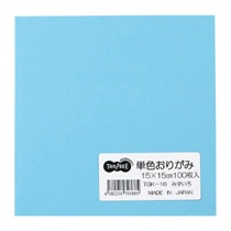 ＴＡＮＯＳＥＥ　単色おりがみ　みずいろ　１パック（１００枚）1