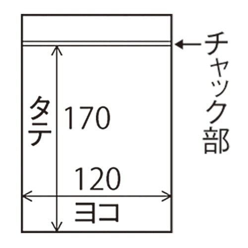 セイニチ　ユニパック　エコバイオ（チャック付ポリエチレン袋）　ヨコ１２０×タテ１７０×厚み０．０４ｍｍ　ＥＣＯ　Ｆ－４　１パック（１００枚）2