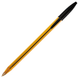 ＢＩＣ　油性ボールペン　クリスタル　オリジナルファイン　０．８ｍｍ　黒　ＣＳＴ－ＯＦ０８ＢＬＫＰ２　１パック（２本）3