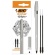 ＢＩＣ　油性ボールペン　クリスタル　ＲｅＮｅｗ　１．０ｍｍ　黒　（１本＋替芯２本入）　ＣＲＢＬＫ－３Ｐ　１箱1