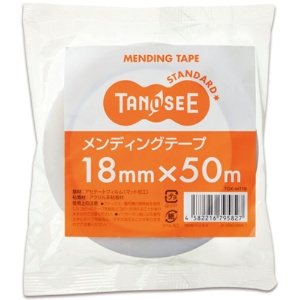 ＴＡＮＯＳＥＥ　メンディングテープ　１８ｍｍ×５０ｍ　透明　１巻2