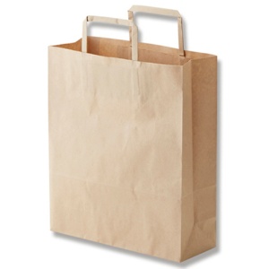 シモジマ　ＨＥＩＫＯ　紙袋　Ｈ２５チャームバッグ　２６－４（平手）　未晒無地　＃３２６７４０１　１パック（５０枚）1
