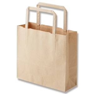 シモジマ　ＨＥＩＫＯ　紙袋　Ｈ２５チャームバッグ　１８－２（平手）　未晒無地　＃３２７３２７０　１パック（５０枚）1