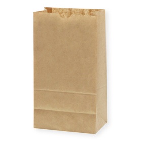 シモジマ　ＨＥＩＫＯ　紙袋　角底袋　Ｎｏ．４　未晒無地　＃４０１０４００　１パック（１００枚）