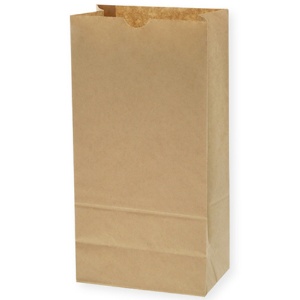 シモジマ　ＨＥＩＫＯ　紙袋　角底袋　Ｎｏ．１２　未晒無地　＃４０１１２００　１パック（１００枚）1
