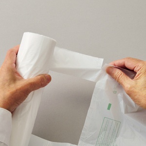 クラフトマン　ロールタイプレジ袋　乳白　４５号　ＨＫ－ＢＲＲ－４５　１本（１００枚）3