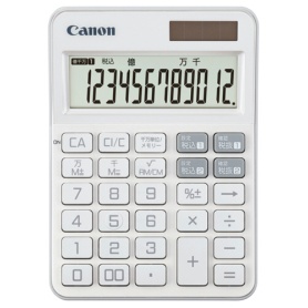キヤノン　電卓　カラフル電卓　ＫＳ－１２６ＷＵＶ－ＰＷ　ＳＯＢ　１２桁　ミニ卓上　パールホワイト　６５１１Ｃ００１　１台