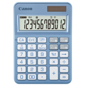 キヤノン　電卓　カラフル電卓　ＫＳ－１２６ＷＵＶ－ＢＧ　ＳＯＢ　１２桁　ミニ卓上　ブルーグレイ　６５１１Ｃ００２　１台