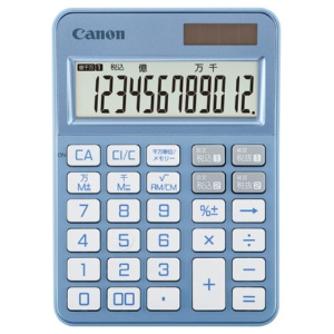 キヤノン　電卓　カラフル電卓　ＫＳ－１２６ＷＵＶ－ＢＧ　ＳＯＢ　１２桁　ミニ卓上　ブルーグレイ　６５１１Ｃ００２　１台1