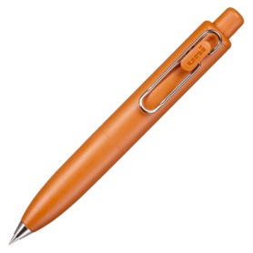 三菱鉛筆　ゲルインクボールペン　ユニボール　ワンＰ　０．３８ｍｍ　黒　（軸色：みかん）　ＵＭＮＳＰ３８．３８　１本