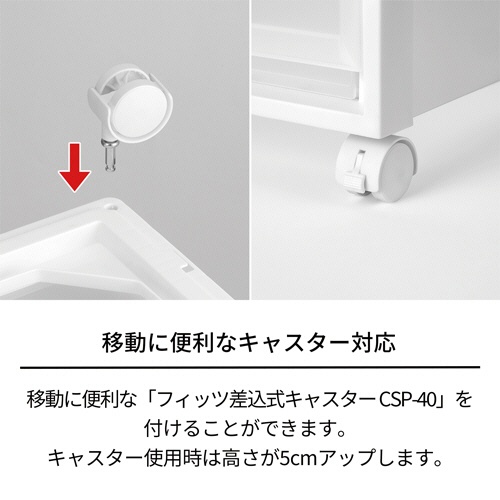 天馬　Ｆｉｔｓ　フィッツ差込式キャスター　ＣＳＰ－４０　グレー　１パック（４個）2